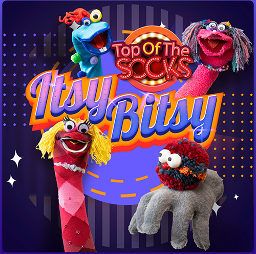 CopertinaPrimaPuntata Scopri Top Of The Socks, il nuovo format musicale per bambini da 0 a 6 anni ideato per Sony Music Italia. Pupazzi, musica pop e tanta creatività per tutta la famiglia